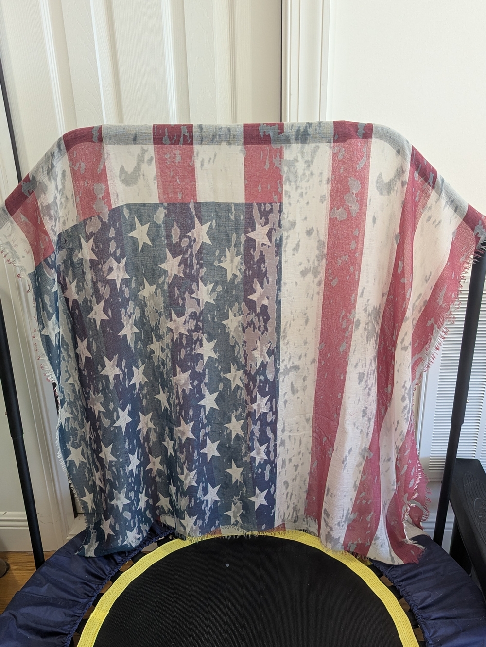 Distressed American Flag Tapestry - Red, White & Blue